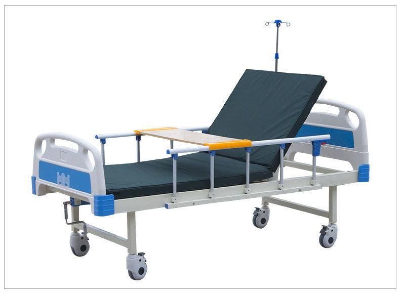 Comfortable Medical Hospital Beds One Crank Cheap Manual Nursing Patient Bed