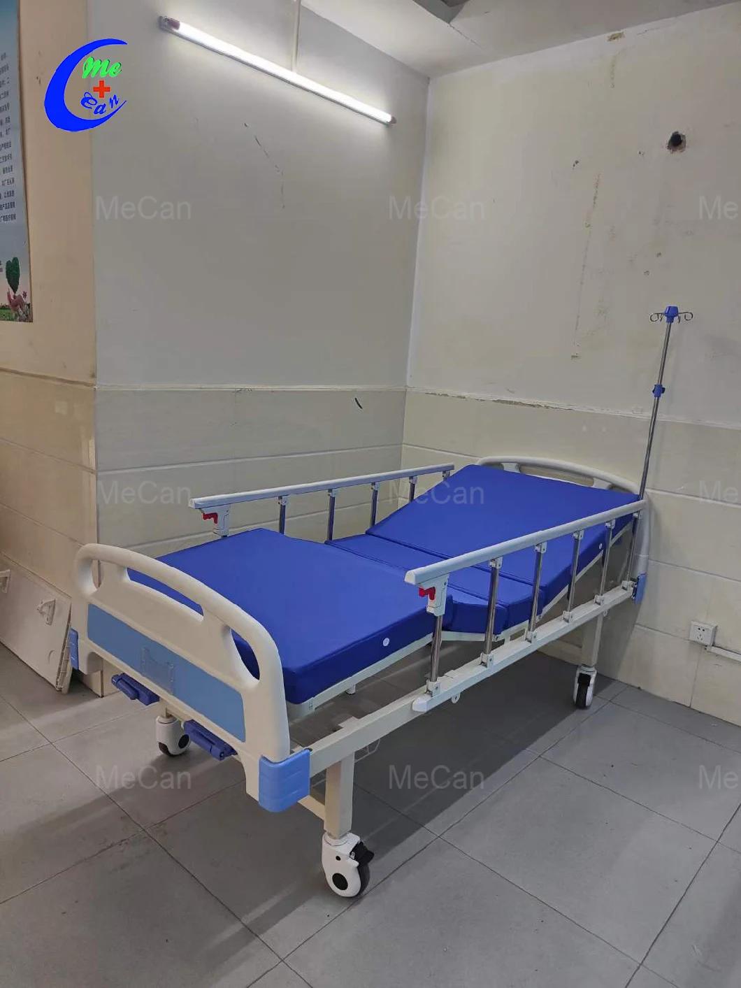 Good Price Metal 2 Cranks Manual Hospital Bed Medical Use