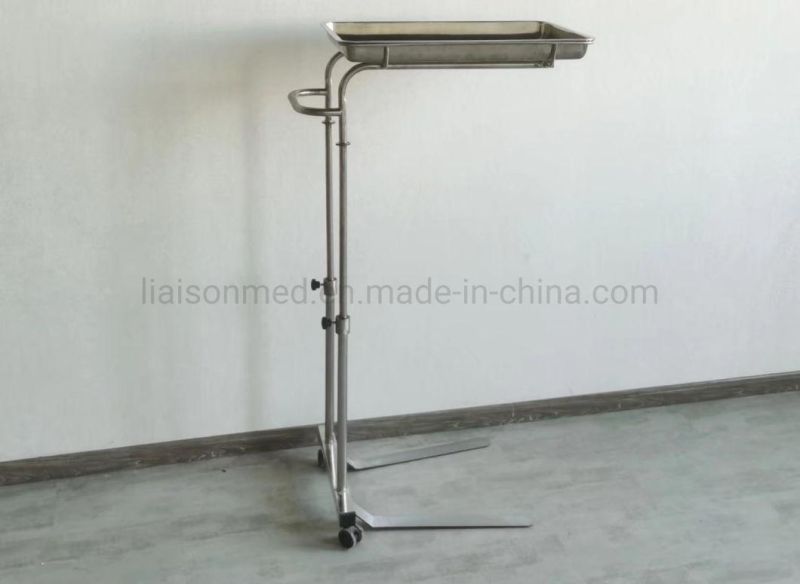 Mn-SUS002A Multifunction Medical Use Treatment Instrument Trolley Clinical Trolley Mayo Trolley