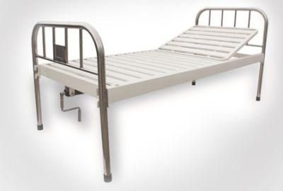 Stainless Steel Single Crank Medical Nursing Bed Hospital Bed