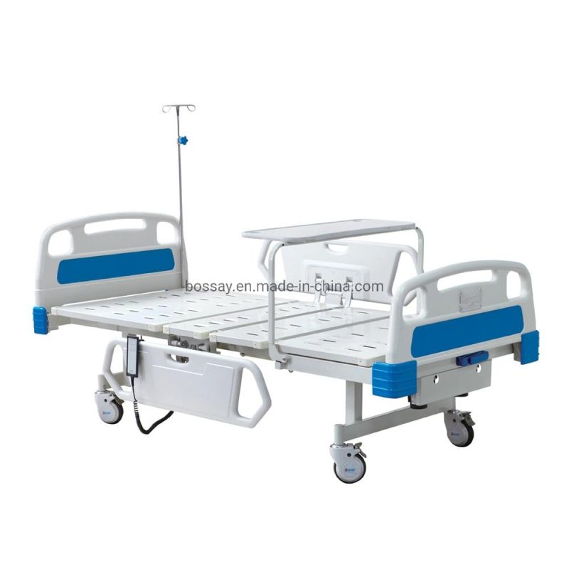 Two Function Electric and Manual 2 In1 Hospital Bed with Cranks