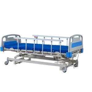 ICU Electrical Hospital Bed with Aluminum Alloy Curve Protective Railing