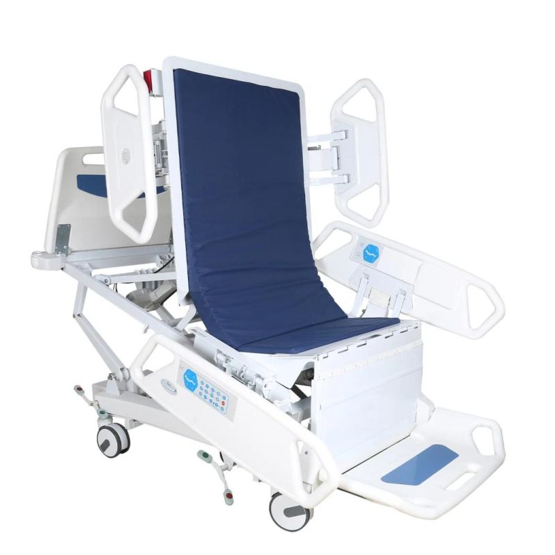 8 Function Luxury Multifunction Hospital ICU Room Electric Nursing Chair Position Bed