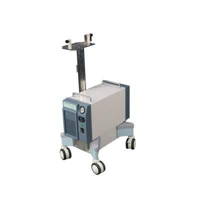 Hospital Furniture Mobil Equipment Veterinary Monitor Bracket Trolley Ventilator Trolley