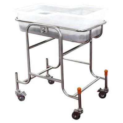 (MS-P100) Hospital Stainless Steel Baby Cot Infant Bed