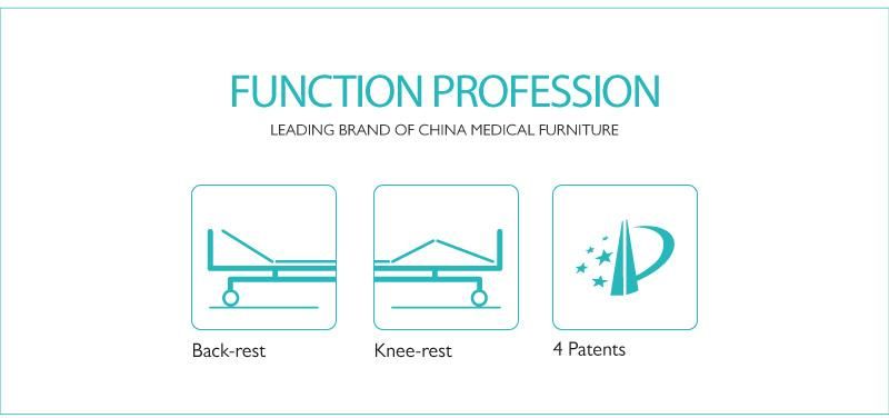 D2w6y Economic Functional 2 Crank Hospital Furniture Manual Bed Supplier