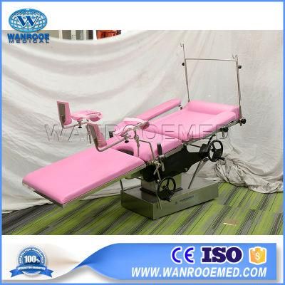 Hospital Manual Hydraulic Gynecology Obstetric Examination Operation Delivery Table