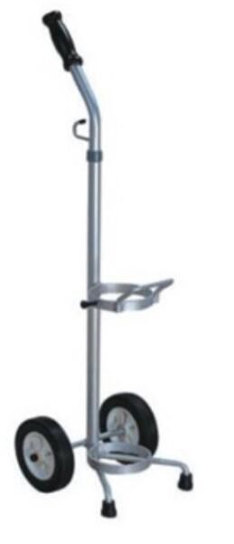 Hospital Patient Doctor Portable 2 Casters Osygen Cylinder Holder Trolley