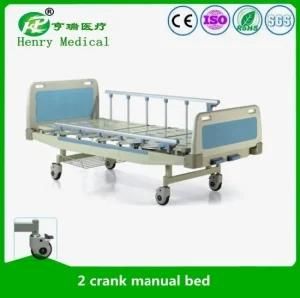 Hr-627 Manual Two Functions Patient Bed/Manual Hospital Bed 2 Cranks