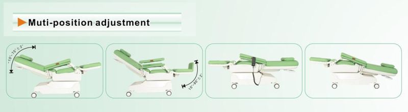 Manual Hemodialysis Bed Medical Dialysis Chair for Hospital/Clinic/Medical