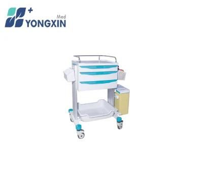 Yx-CT6002 Medical Furniture ABS Medication Trolley for Hospital