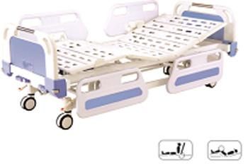 Furniture Central Locking Movable Full-Fowler Hospital Bed with ABS Head / Foot Board