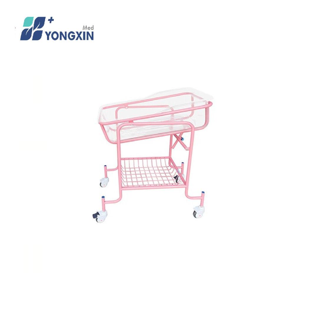 Yx-B-2 Hospital Equipment Powder Coated Steel Baby Bed