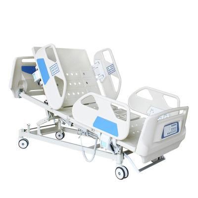 Foldable Medical Hospital Beds ICU 5 Function Electric Hospital Bed