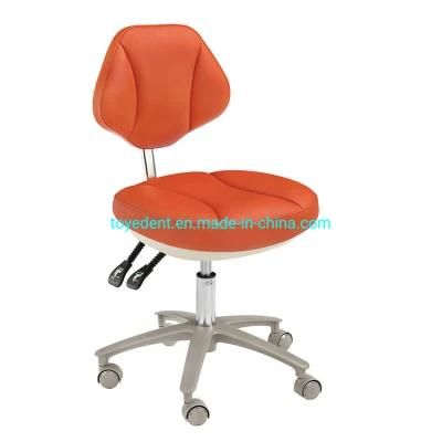 Dental Steel Dentist Stool Dental Assistant Stool Leather Cushion Stool