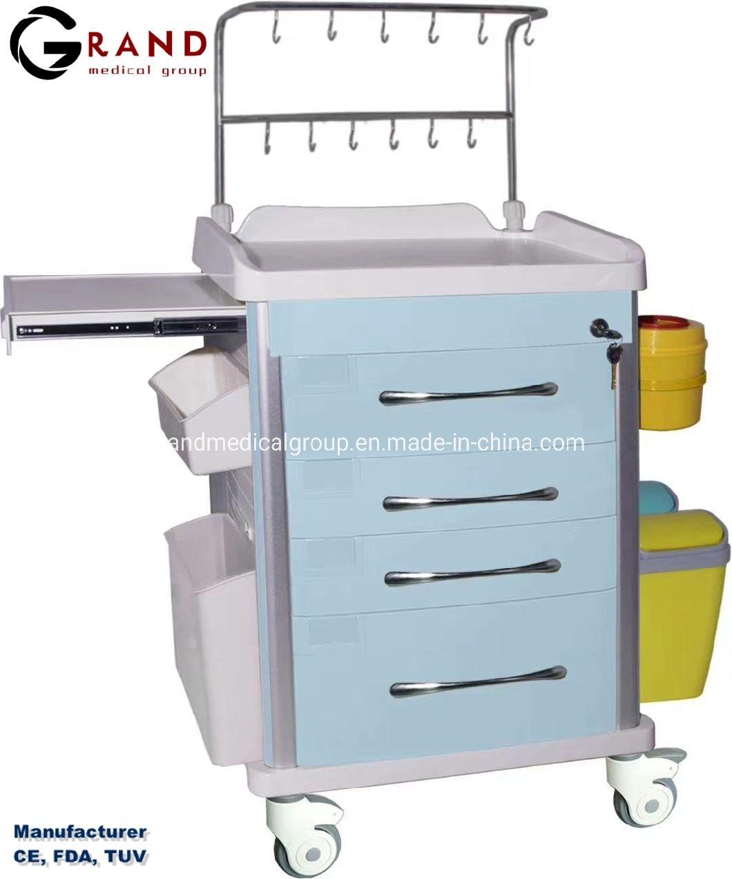 Medical Cart Medical Trolley Surgical Trolley with Drawers High Quality Hospital Trolley Medical Use ABS Infusion Trolley Cart