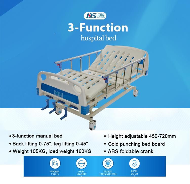 Manufacturer Supplies of 3 Function Hospital Beds for Senior Care