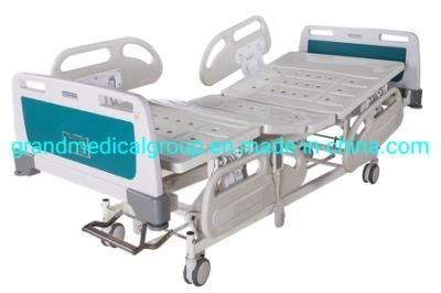 Manufactures Manual Hospital Bed ABS Head 2 Crank Hospital Nursing Bed