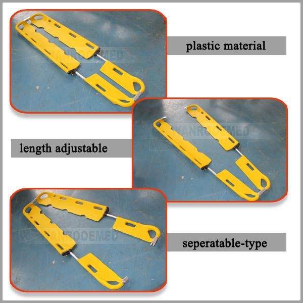 Ea-5b Medical Emergency Rescue Plastic Translucent Scoop Stretcher
