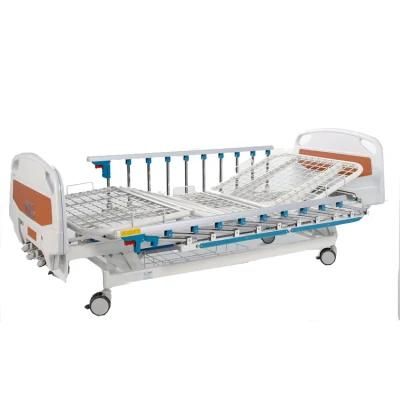 Hot Sale Hospital Furniture Medical 3 Functions Manual ABS Patient Bed