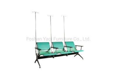 Hospital Waiting Chair with Medicine IV Pole (YA-J128A)