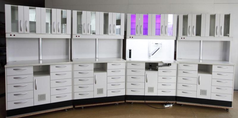 Medical Hospital Custom Trolley Dental Office Lab Laboratory Cabinet Furniture for Clinic with Sink for Sale