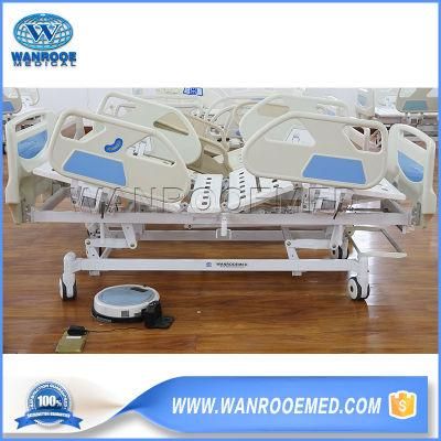 Bam305c 3 Cranks Hospital ABS Manual Cheap Medical Adjustable Patient Therapy Nursing Care Bed