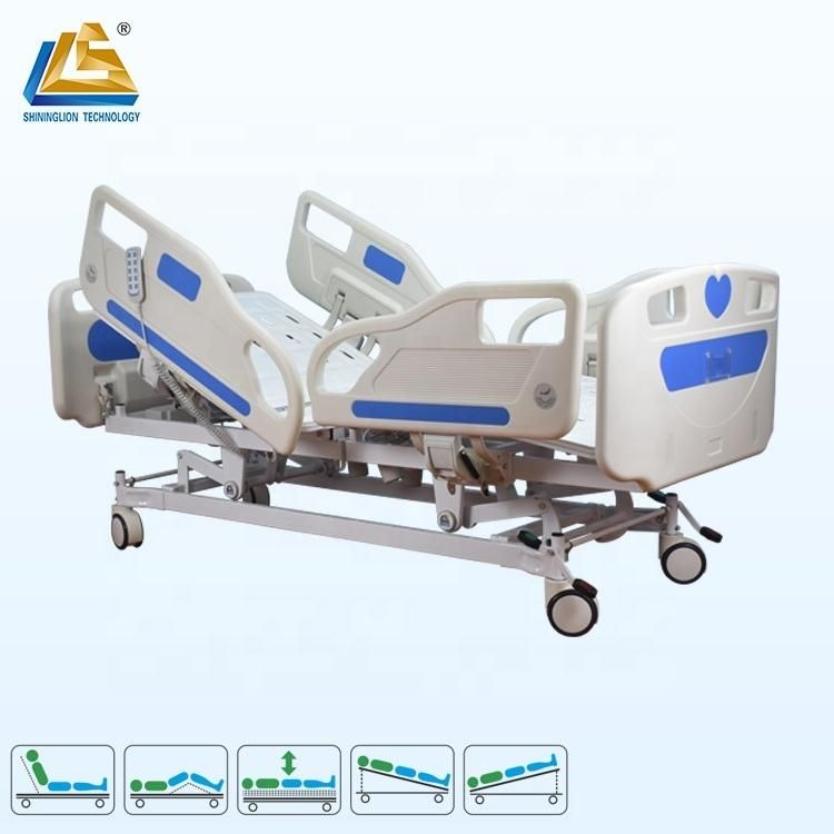 Jiecang Motor Five Function Electric Medical Hospital Bed for Sale