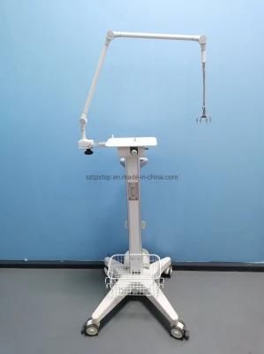 Hospital Medical Ventilator Cart Trolley with Circuit Support Arm