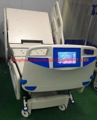 Multifuctional Five Functions Electric Hospital Bed with CPR and Weighting