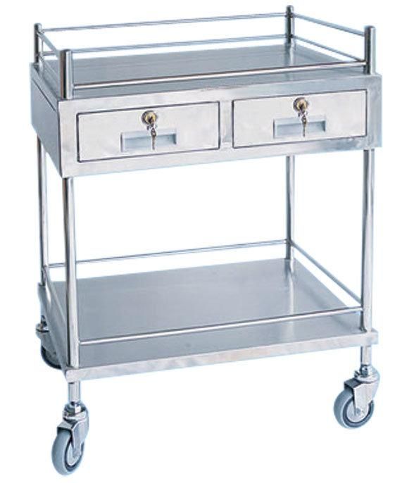 S. S. Dressing & Medicine Change Cart Treatment Trolley Dressing Trolley