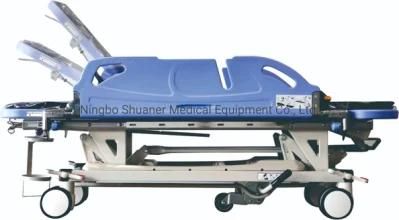 Shuaner Hospital Equipment Medical Hydraulic Emergency Transfer Folding Stretcher Factory