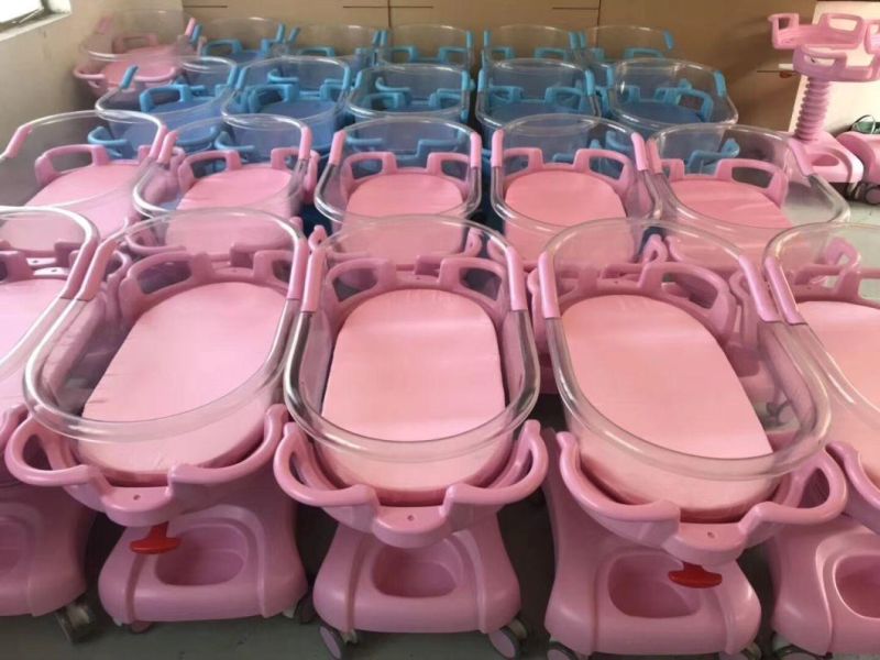 Hydraulic Multifunction Adjustable Newborn Medical Bed ICU Children Pediatric Bed ABS Hospital Plastic Baby Crib