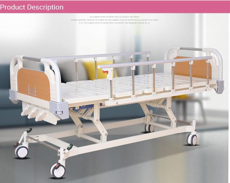 Three Shake Nursing Bed Hospital Household Bed-Riding Back-Lifting Patient Elderly Medical Hospital Bed Factory Wholesale