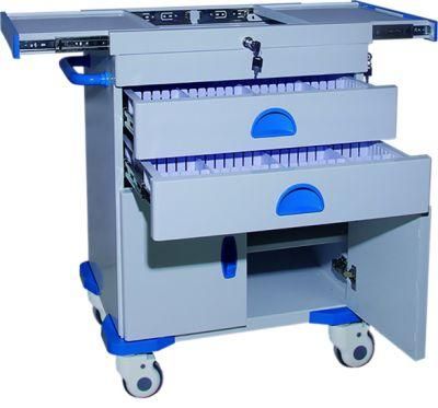 Mn-Ec014 High Quality Affordable Stainless Steel Nursing Clinical Trolley