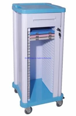 Hospital Patient History Folder Trolley Medical Record Cart