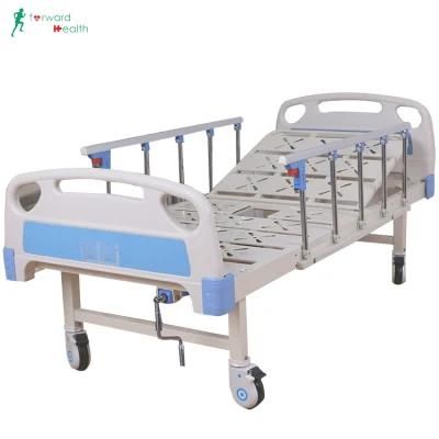 Hospital Equipment Medical Furniture One Crank One Function Hospital Bed for Patient ICU Nursing Clinic Bed