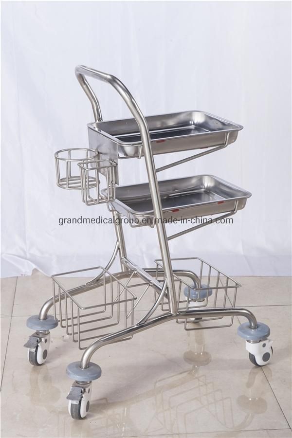 Aluminium Frame Medical Crash Cart Trolley Infusion Trolley Medical Cart Medical Trolley