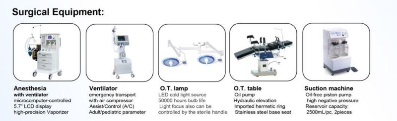 Manual Three-Crank Sickbed Patient Bed (AM-20303-3C)