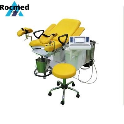 Puerpera Women Obstetric Surgeries Stainless Steel Manual Examination Delivery Gynecological Table for Operation Room