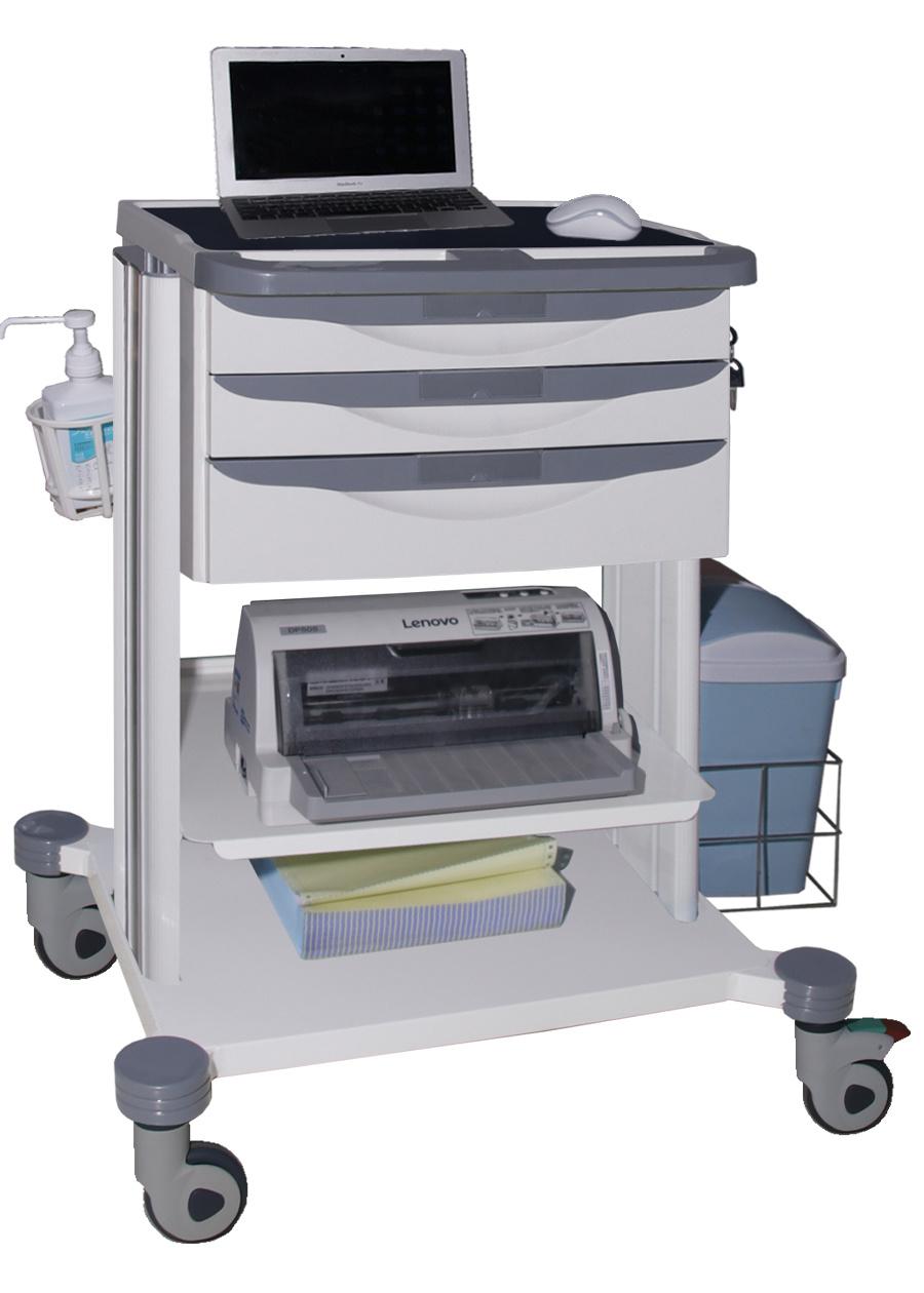 Hospital Wireless Laptop Nursing Trolley Mobile Doctor Workstation