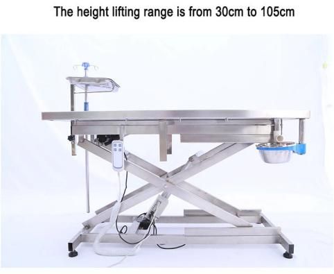 Veterinary Instrument Animal Equipment Vet Electric Delivery Bed Cold Rolled Steel Veterinary Operating/Operation Examination Table