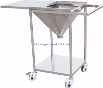 Stainless Steel Dressing Cart Hospital Medical Wound Cleaning Trolley