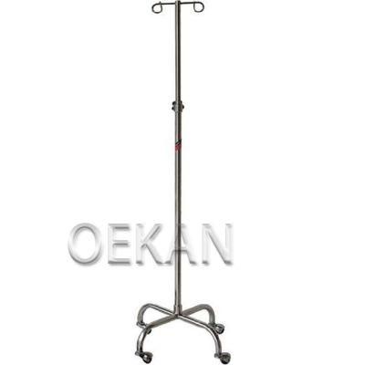 Stainless Steel Medical Clinic Hospital Adjustable Infusion Pole Drip Stands Convenient Durable IV Pole Stand