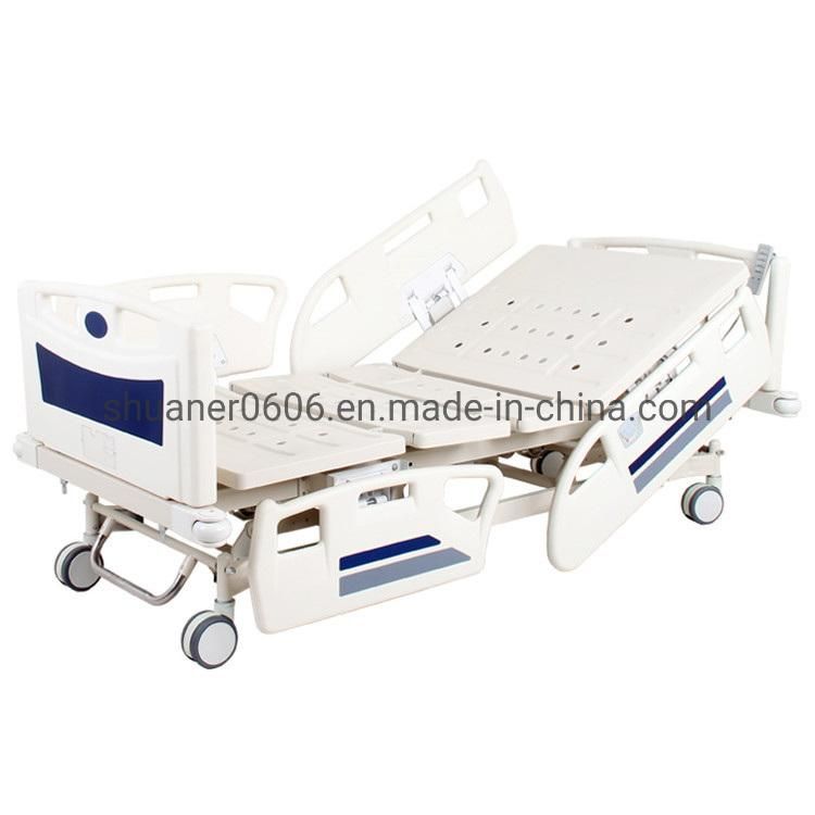 5 Function Luxury ICU Electric Hospital Bed Equipment Surgical Medical Multifunction Nursing Bed for Patient