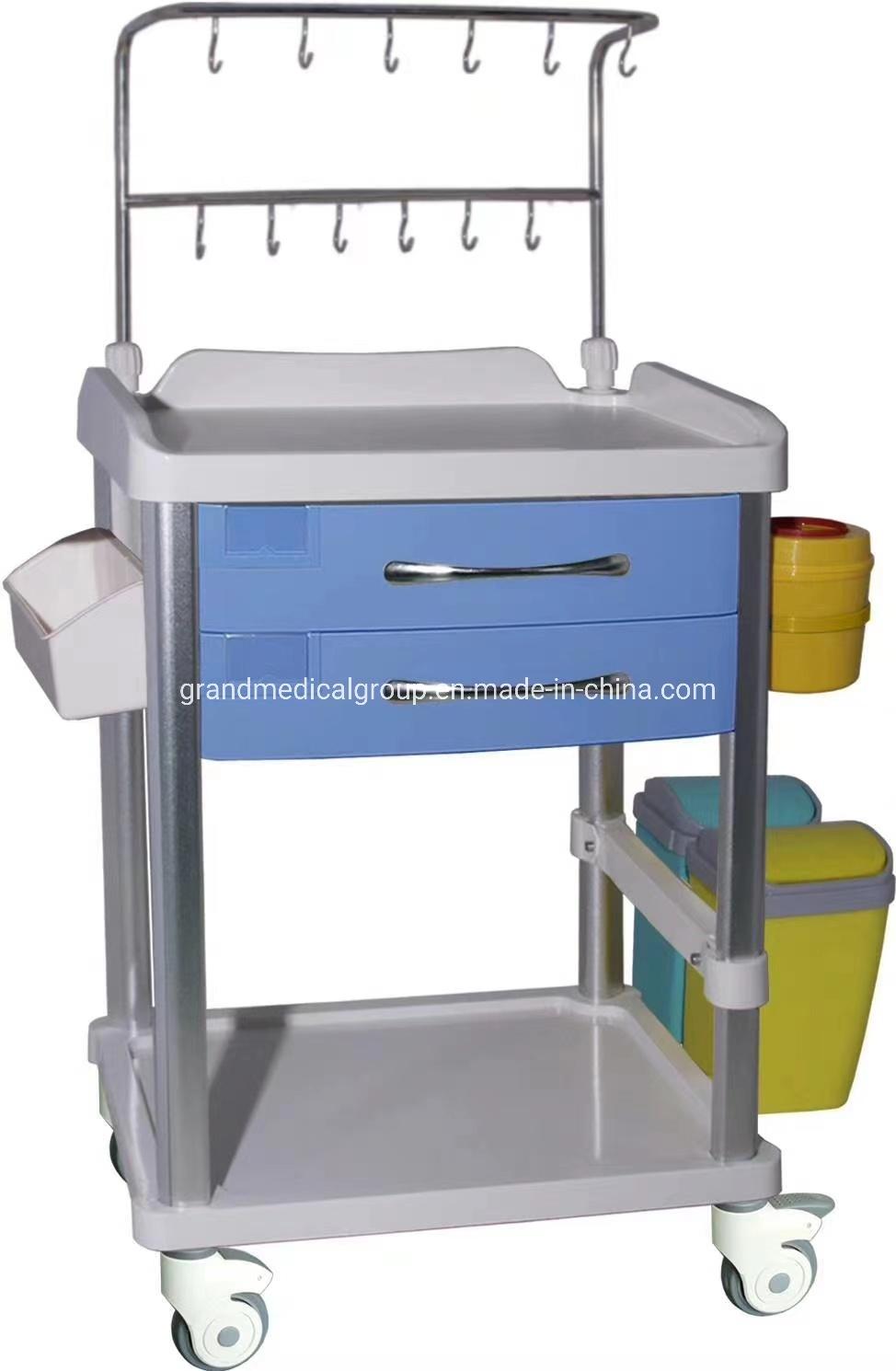 Medical Cart Medical Trolley Surgical Trolley with Drawers High Quality Hospital Trolley Medical Use ABS Infusion Trolley Cart