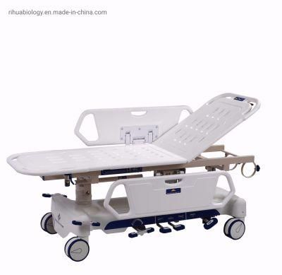 Rh-D204 Hospital Luxrious Hydraulic Rise and Fall Stretcher Cart