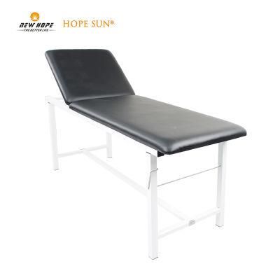 HS5240G Two 2 Sections Fixed Height Treatment Examination Bed with a Paper Roll Holder