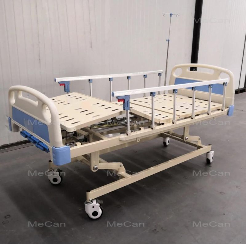 Two Functions Electric Medical Bed with Stainless Cranks for Patients