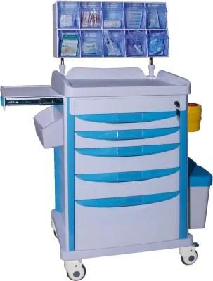 Mn-AC008 5 Layers Factory Price Anesthesia Trolley for Medical School